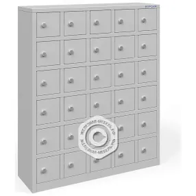 шкаф металлический навесной шмн-30 (30 ячеек)