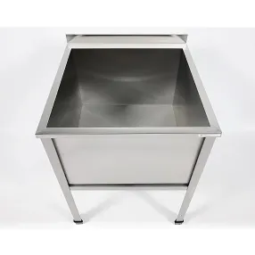 ванна моечная односекционная с бортом вмс-1/7-б-эн