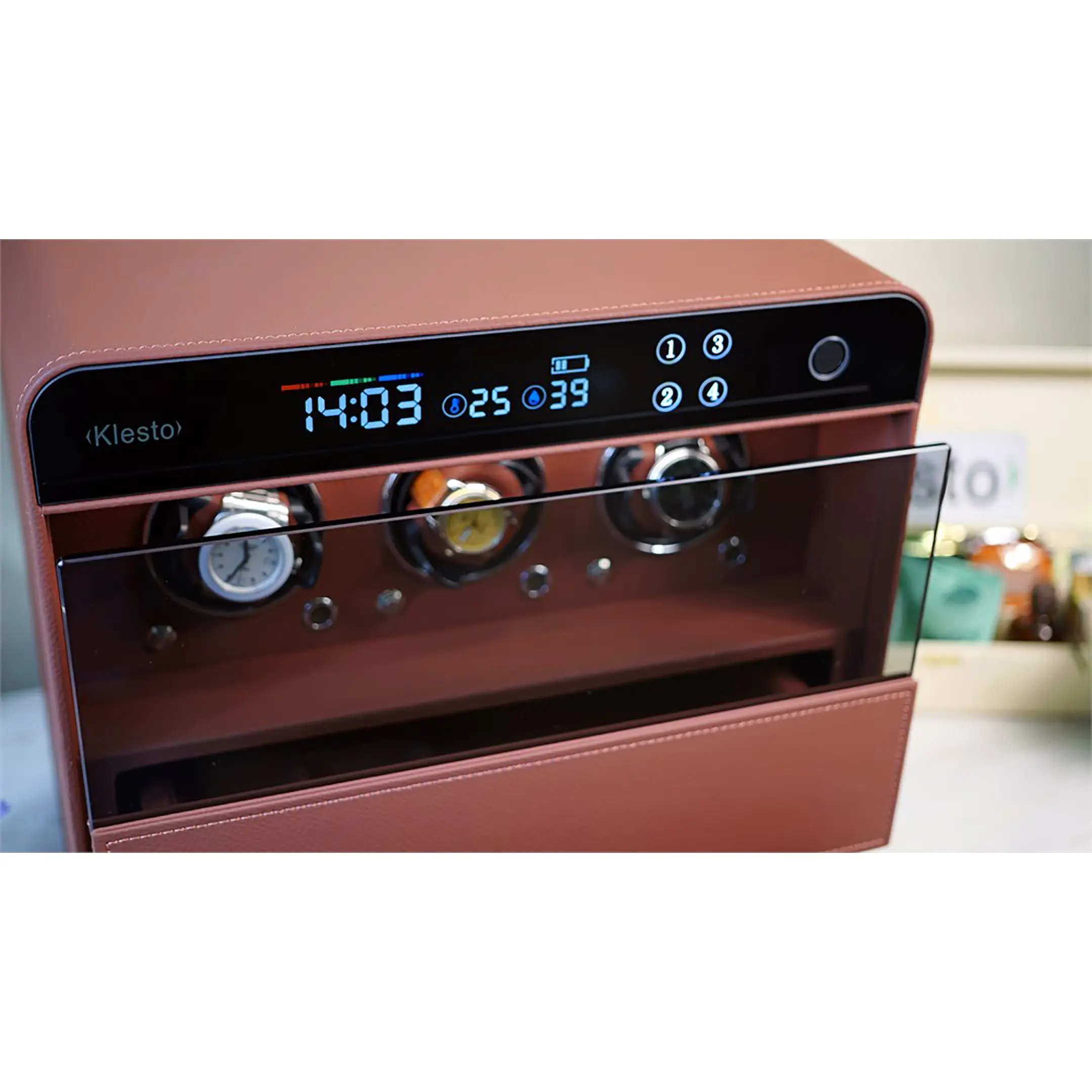 Сейф мебельный Klesto Smart JSM3 рубиновая кожа