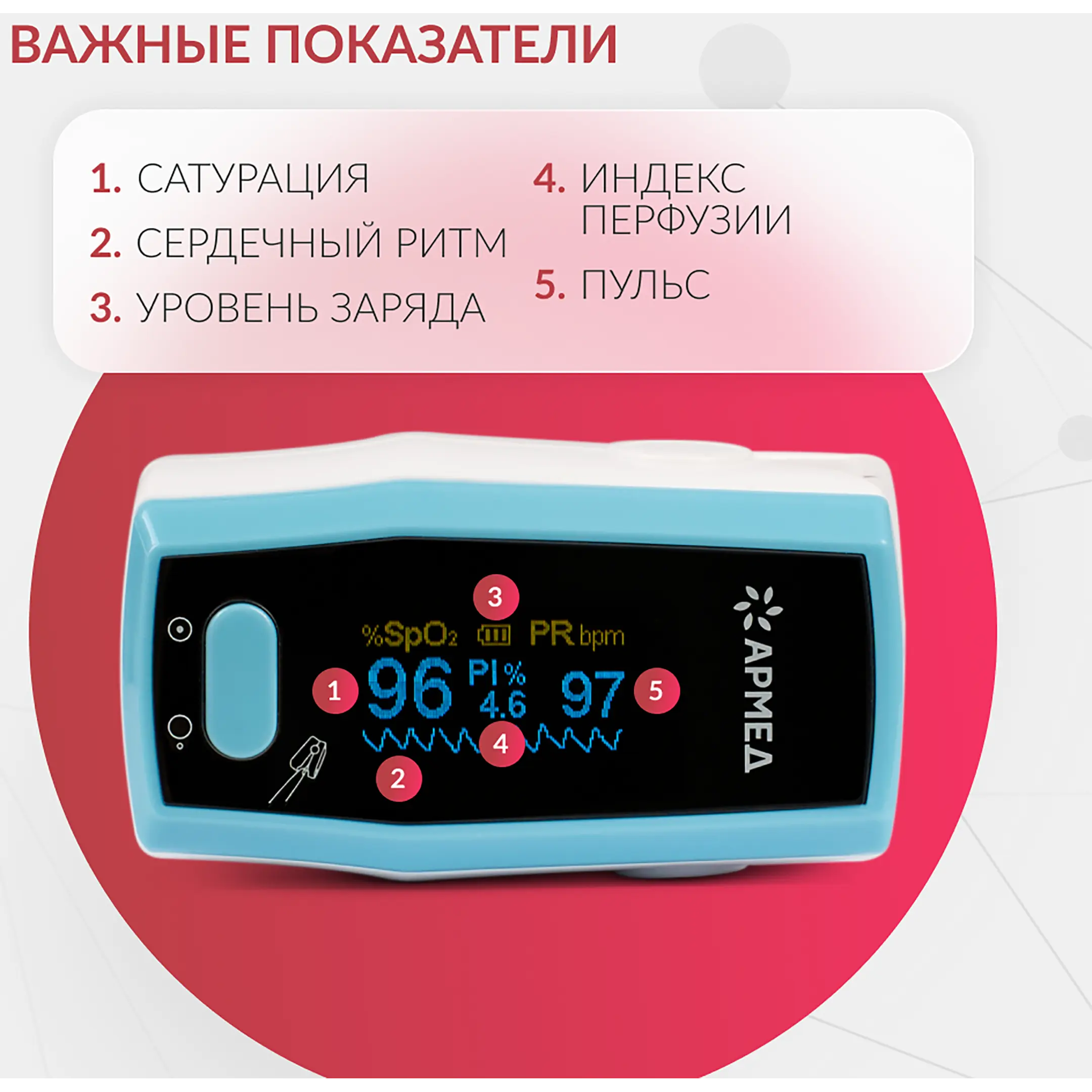 пульсоксиметр а300