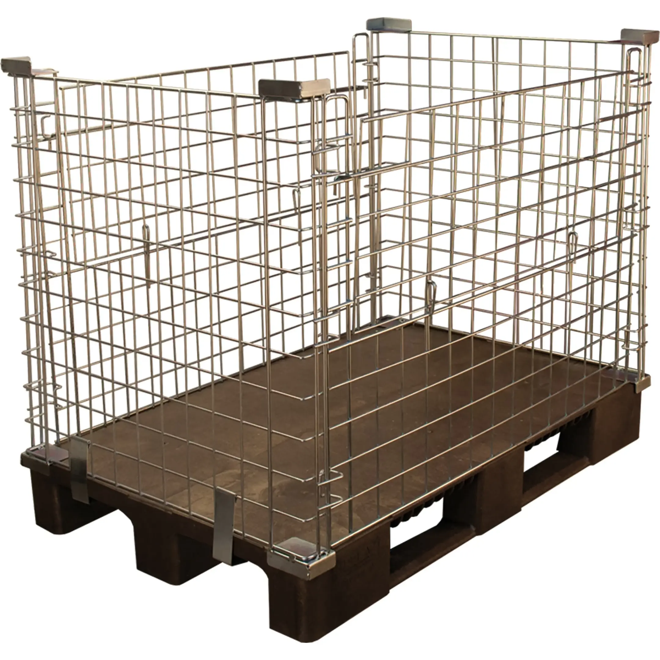 контейнер разборный оцинкованный на паллете 1200х800х1030 мм (арт. кмб)