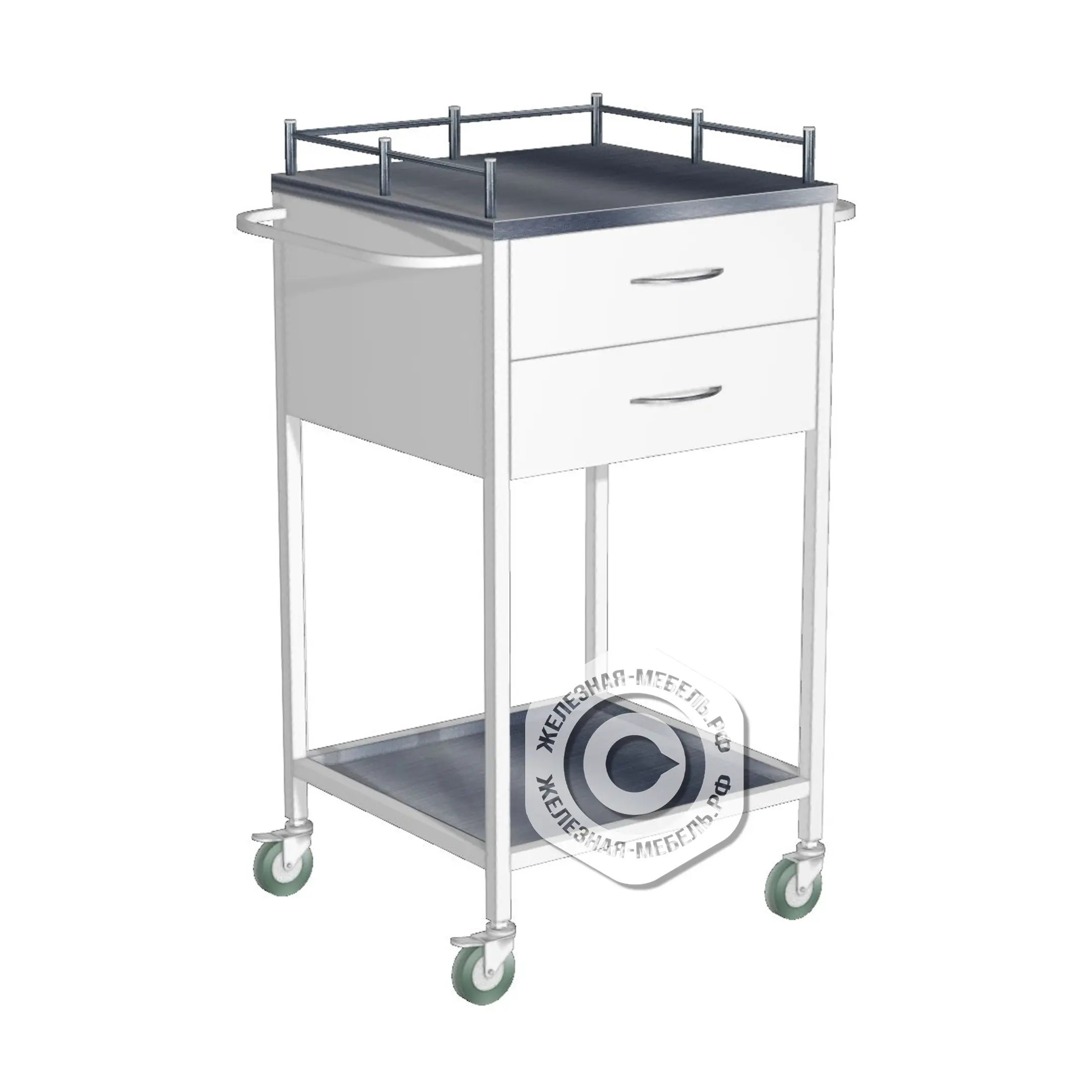 Стол инструментальный СиП-2 (каркас белый)