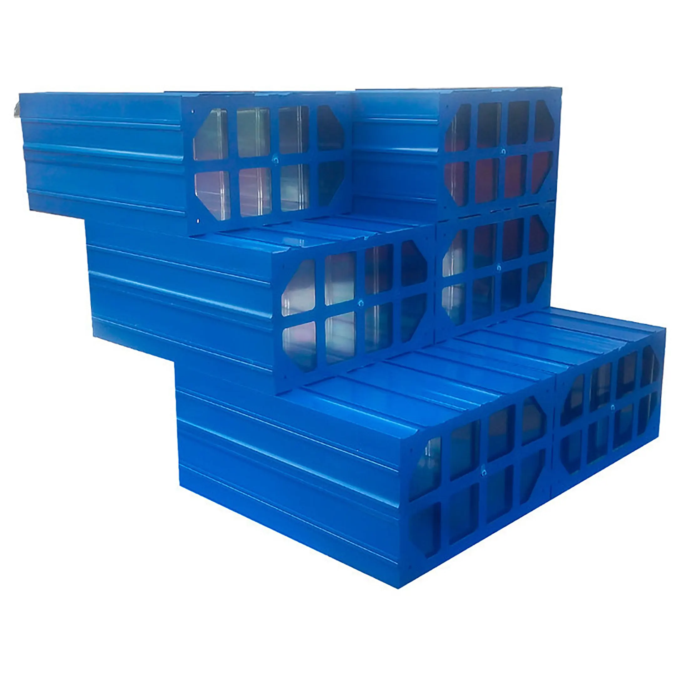 Пластиковый короб С-510 синий-прозрачный