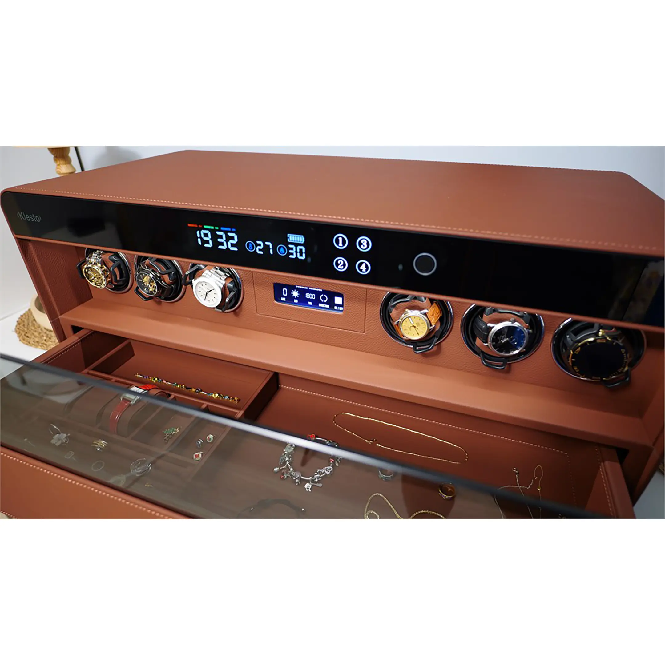 сейф мебельный klesto smart jsm6 рубиновая кожа